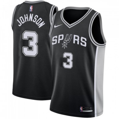 Nike San Antonio Spurs #3 Keldon Johnson Black Youth NBA Swingman Icon Edition Jersey